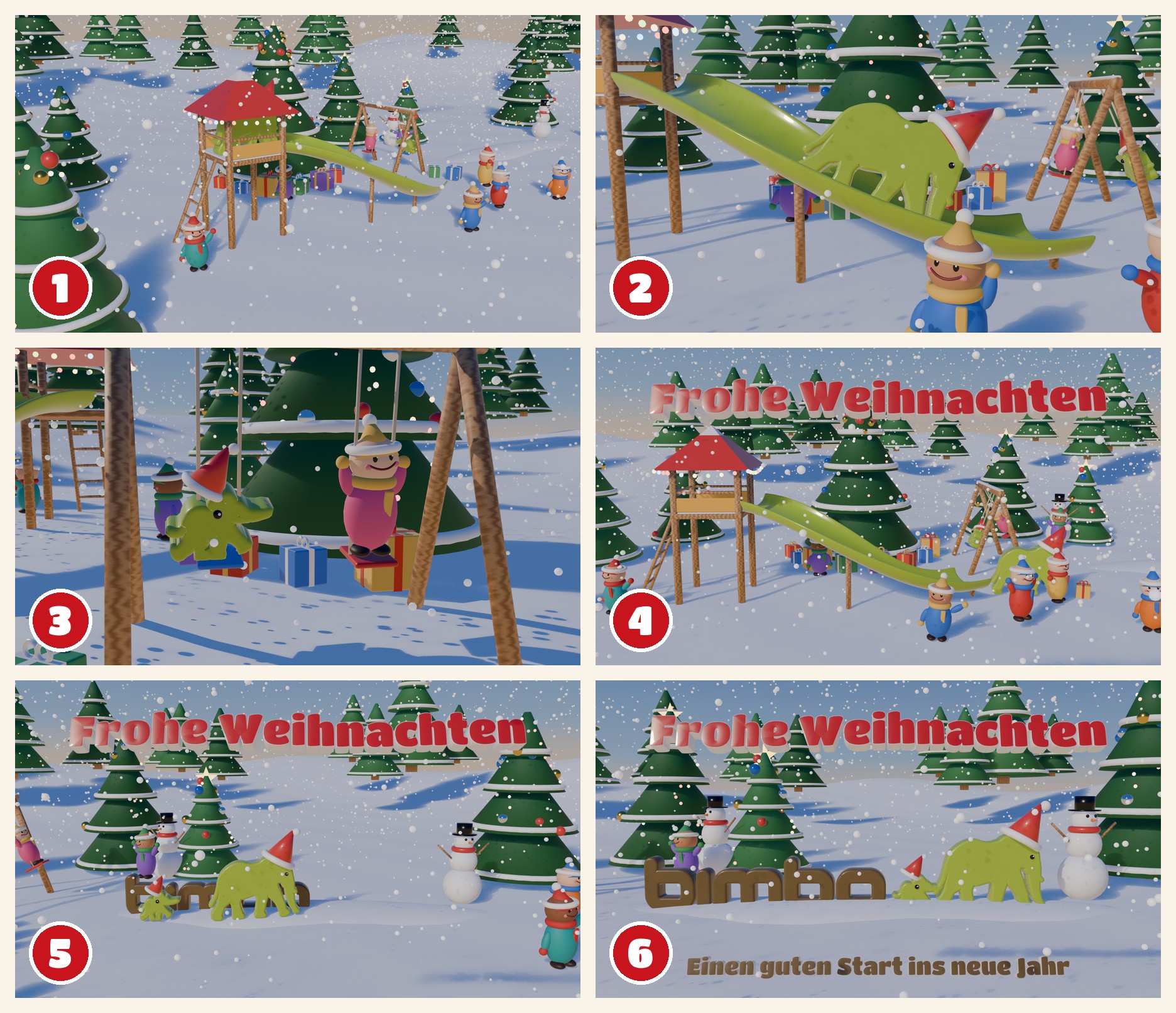 Storyboard in sechs Szenen